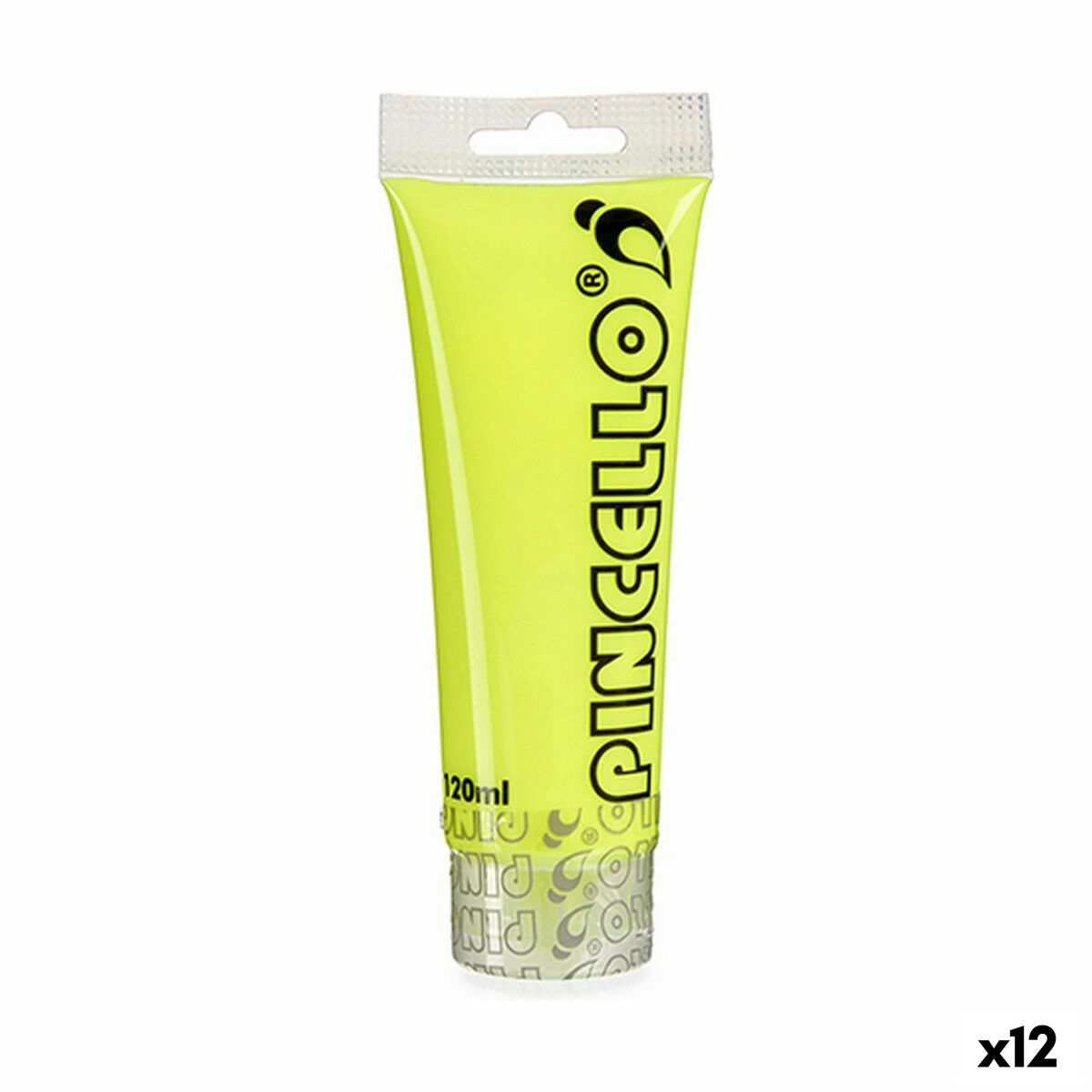 Tinta acrílica Pincello Neon Amarelo 120 ml (12 Unidades)
