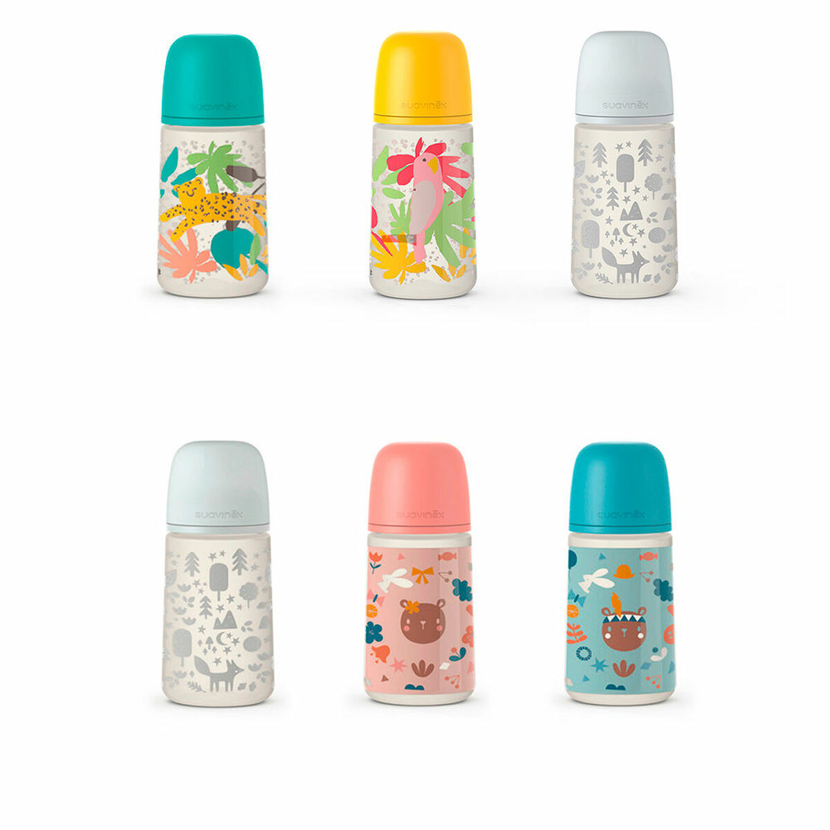 Biberão Suavinex Prints M 270 ml
