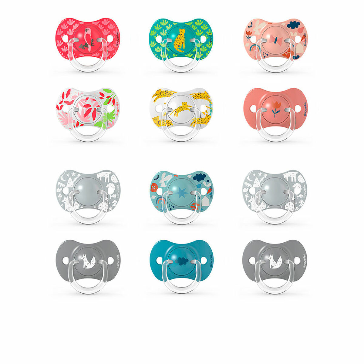Chupeta Suavinex Prints M Multicolor (2 Unidades)