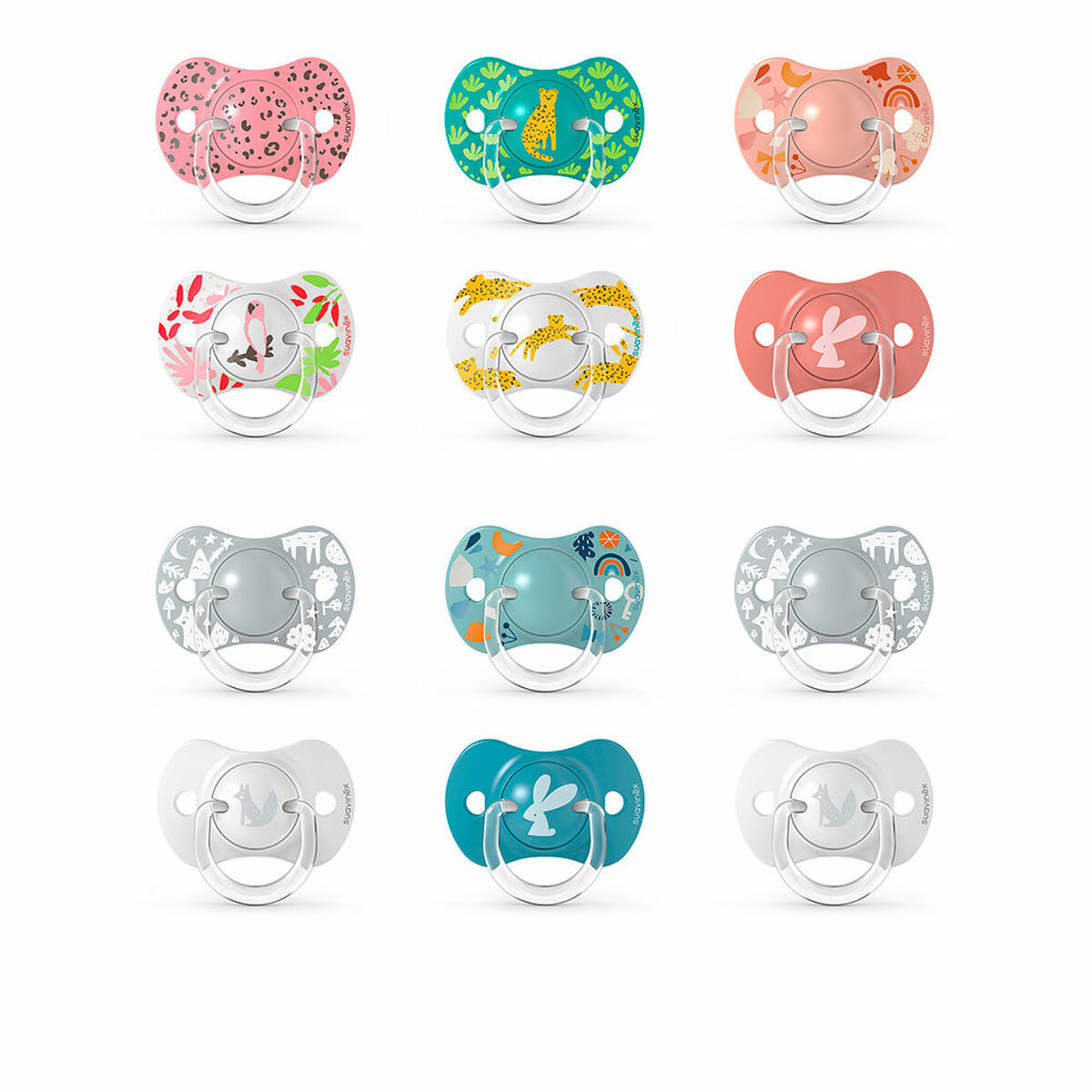 Chupeta Suavinex Prints M Multicolor (2 Unidades)