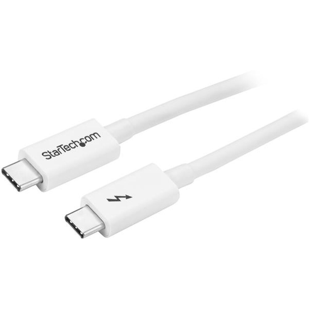 Cabo Thunderbolt 3 Startech TBLT3MM1MW 1 m Branco