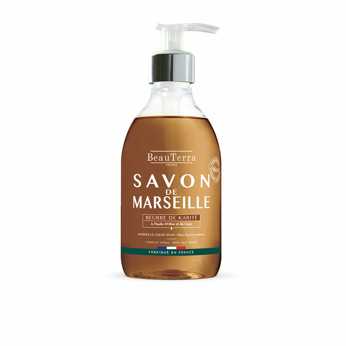 Sabonete Líquido Beauterra Savon de Marseille 300 ml Manteiga de Karité