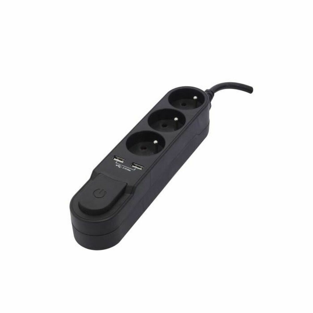 Extensão com 3 tomadas com interruptor Chacon (1,5 m)
