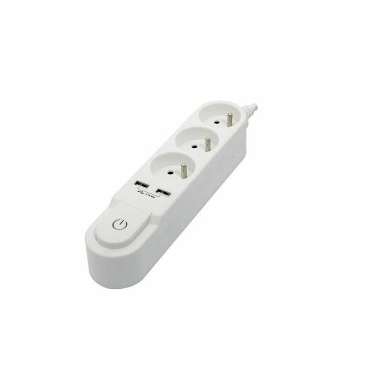Extensão com 3 tomadas com interruptor Chacon (1,5 m)
