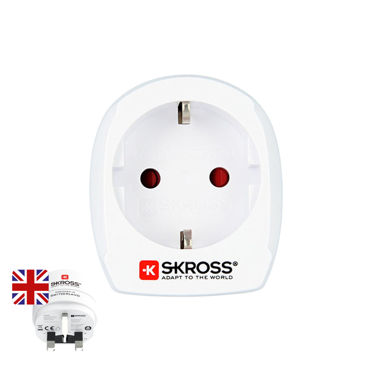Adaptador de Corrente Skross 1500230-E Europeu Reino Unido