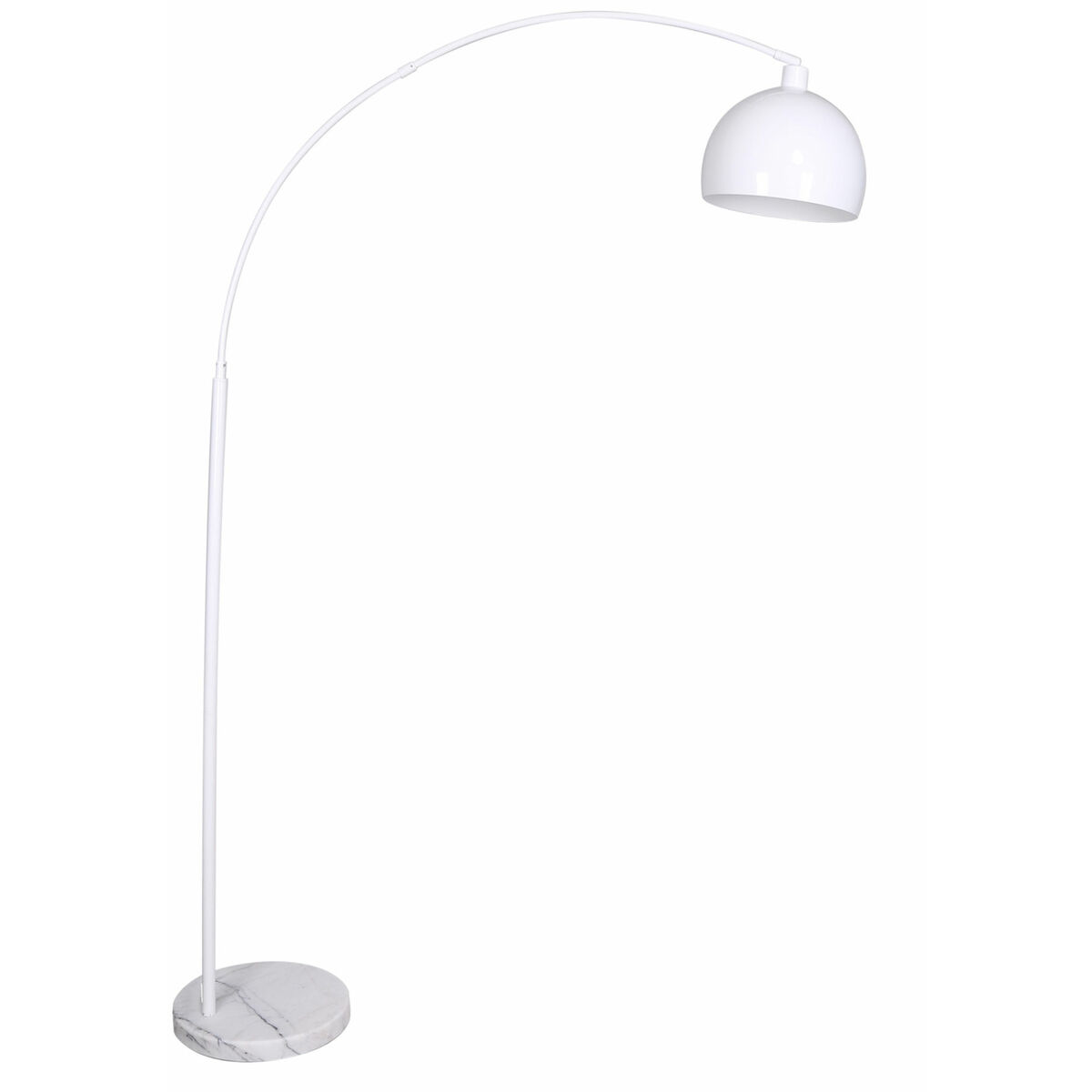 Luminária de chão DKD Home Decor 36 x 110 x 195 cm Metal Branco Mármore 220 V 50 W 60 W
