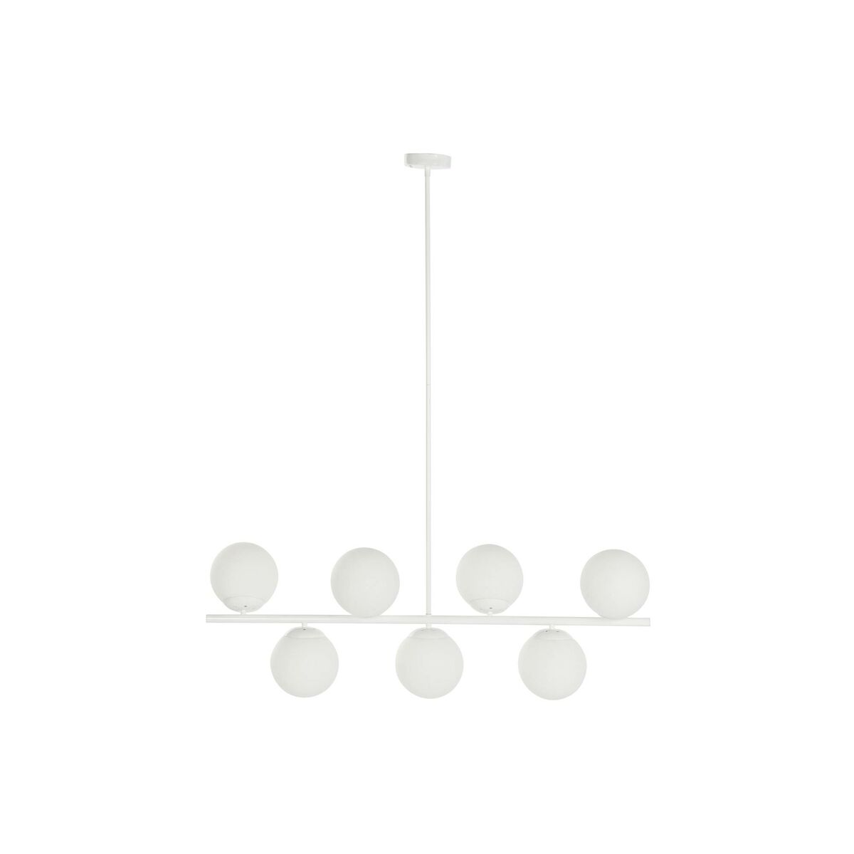 Candeeiro de teto DKD Home Decor 98 x 45 x 30 cm Cristal Metal Branco 50 W