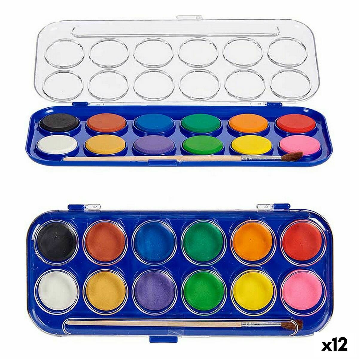 Aguarelas Pincello 12 cores (12 Unidades)