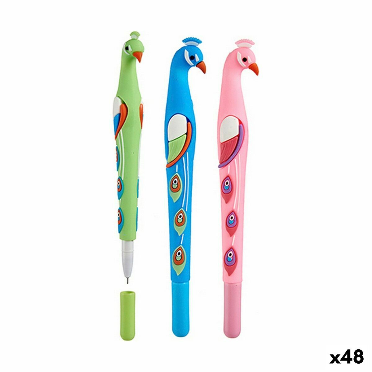 Caneta Pincello Pavão (48 Unidades)