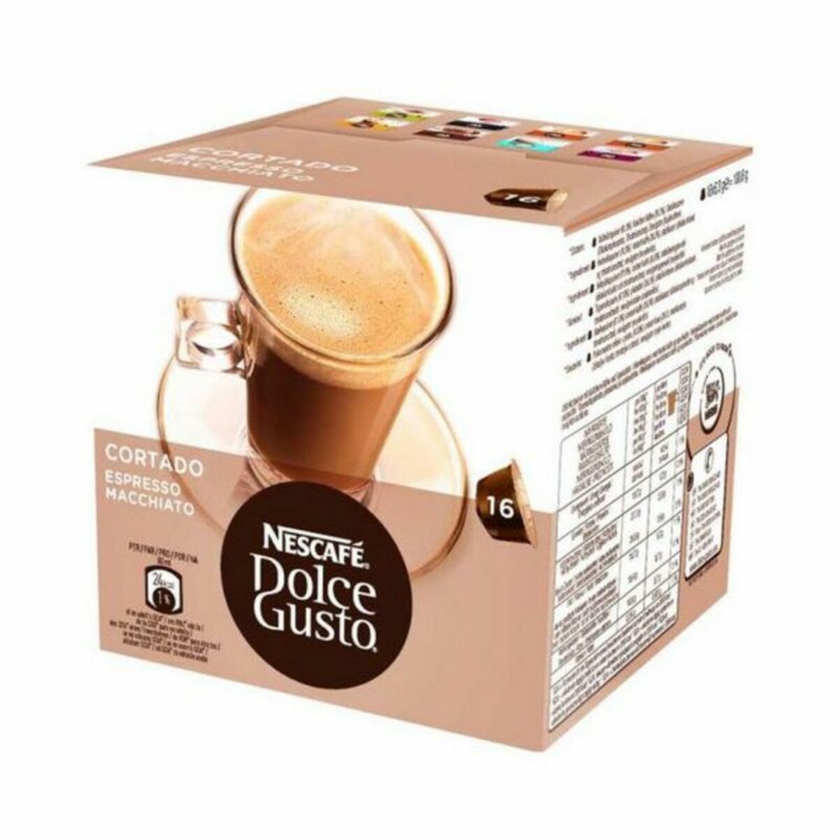 Cápsulas de café Nescafé Dolce Gusto 96350 16 Peças 96 Peças (16 Unidades)