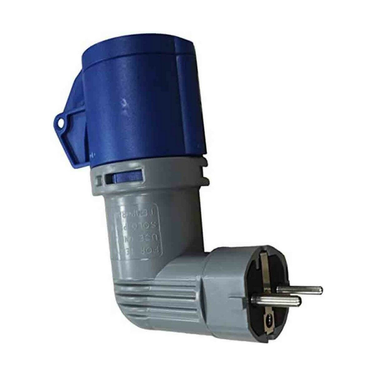 Adaptador Solera 904011 Schuko CETAC Azul Cinzento 16 A