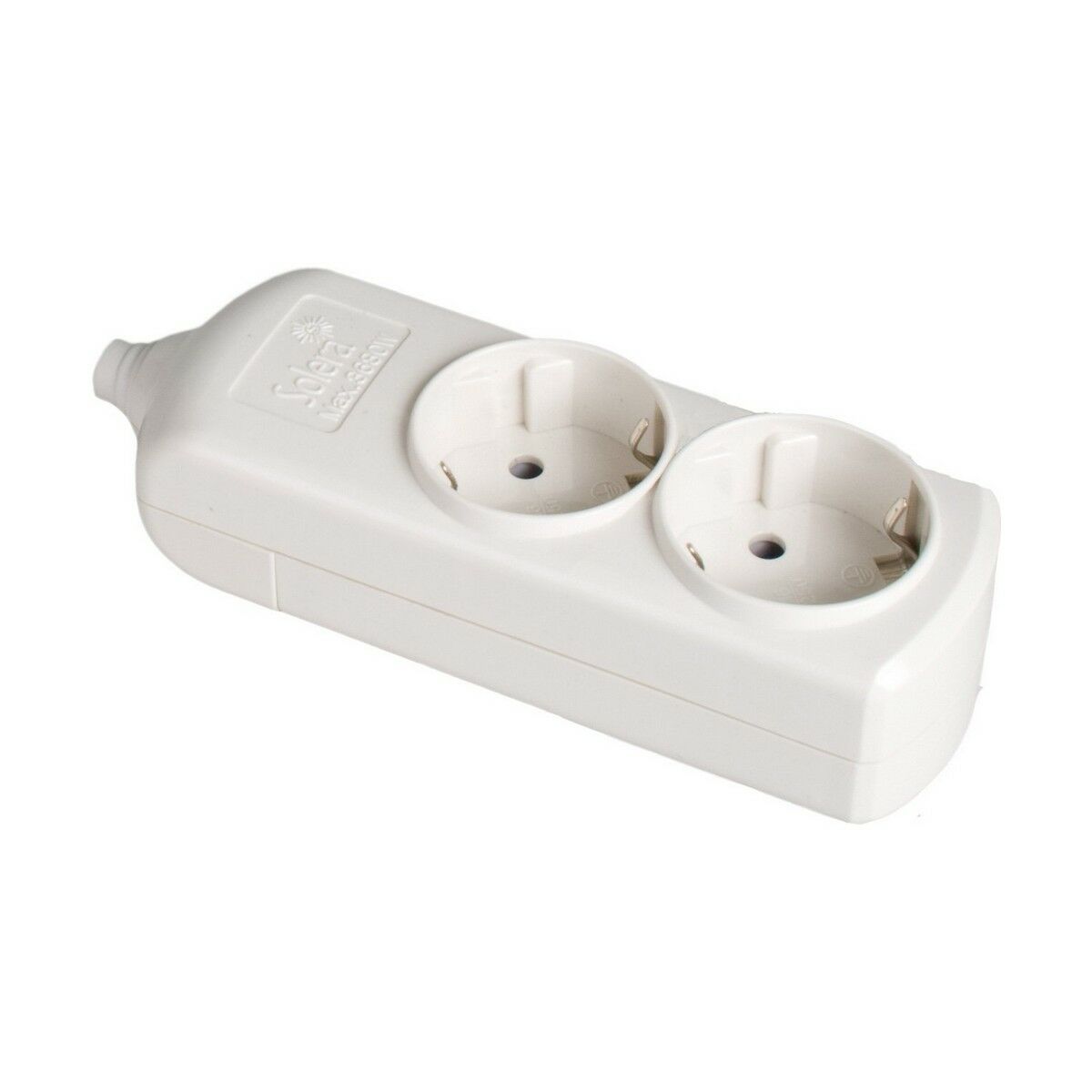 Extensão com 2 Tomadas sem Interruptor Solera 8002 Bipolar 3500 W 250 V 16 A