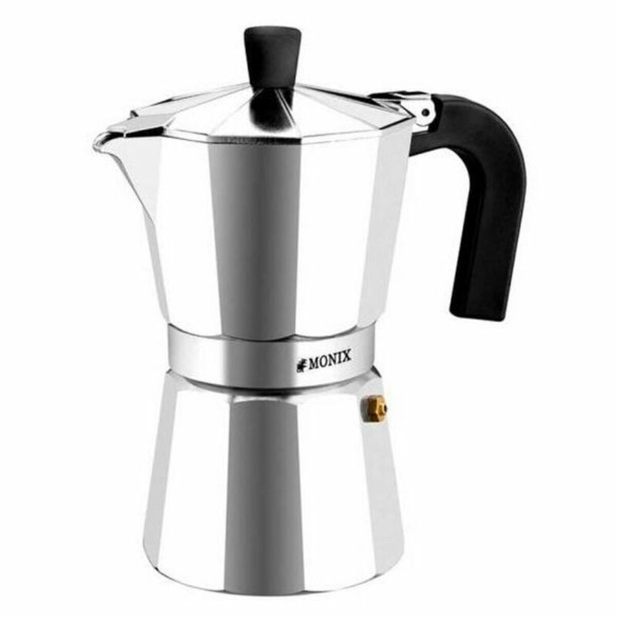 Cafeteira Italiana Monix M620003 Aço Alumínio 3 Kopjes