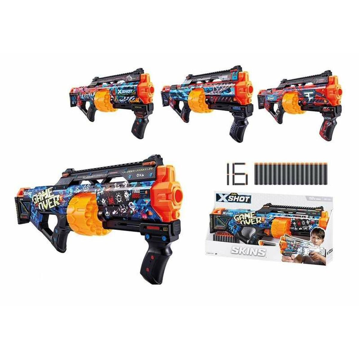 Pistola de Dardos Zuru X-Shot Skins Last Stand