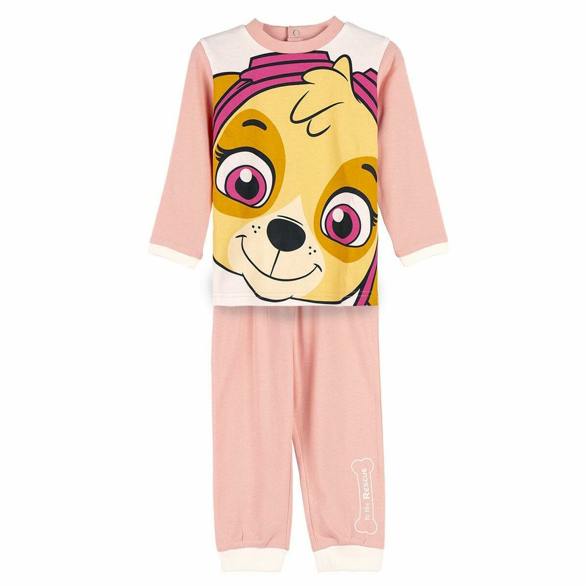 Pijama Infantil The Paw Patrol Cor de Rosa