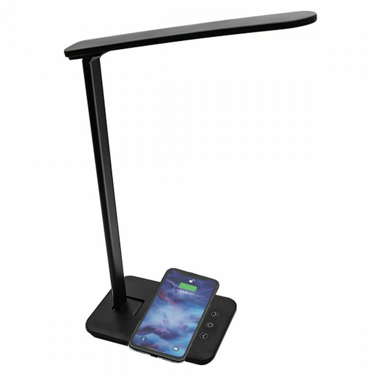 Lâmpada LED com Carregador sem Fios para Smartphones Denver Electronics LQI-105 Preto 5 W