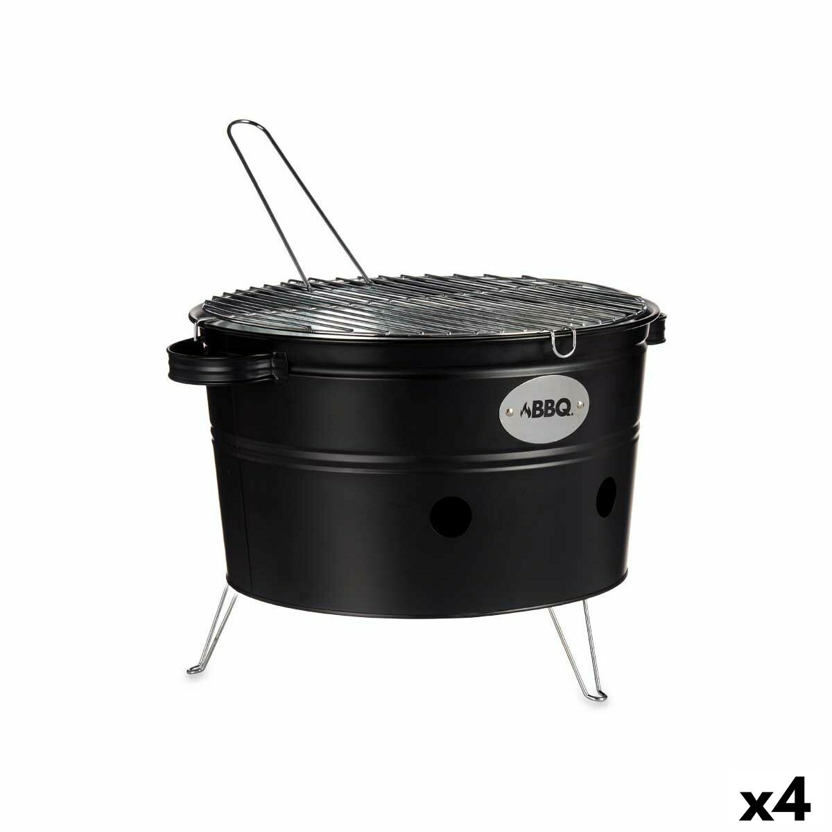 Churrasco Portátil La Dehesa Ferro Zinco 35 x 21 x 42 cm (4 Unidades)