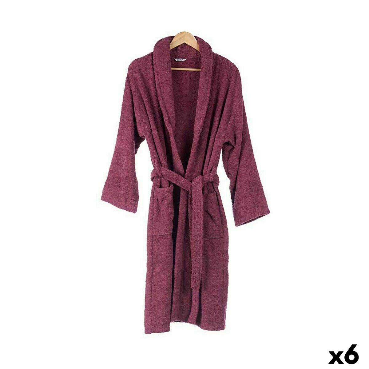 Roupão Berilo Vermelho M/L (6 Unidades)