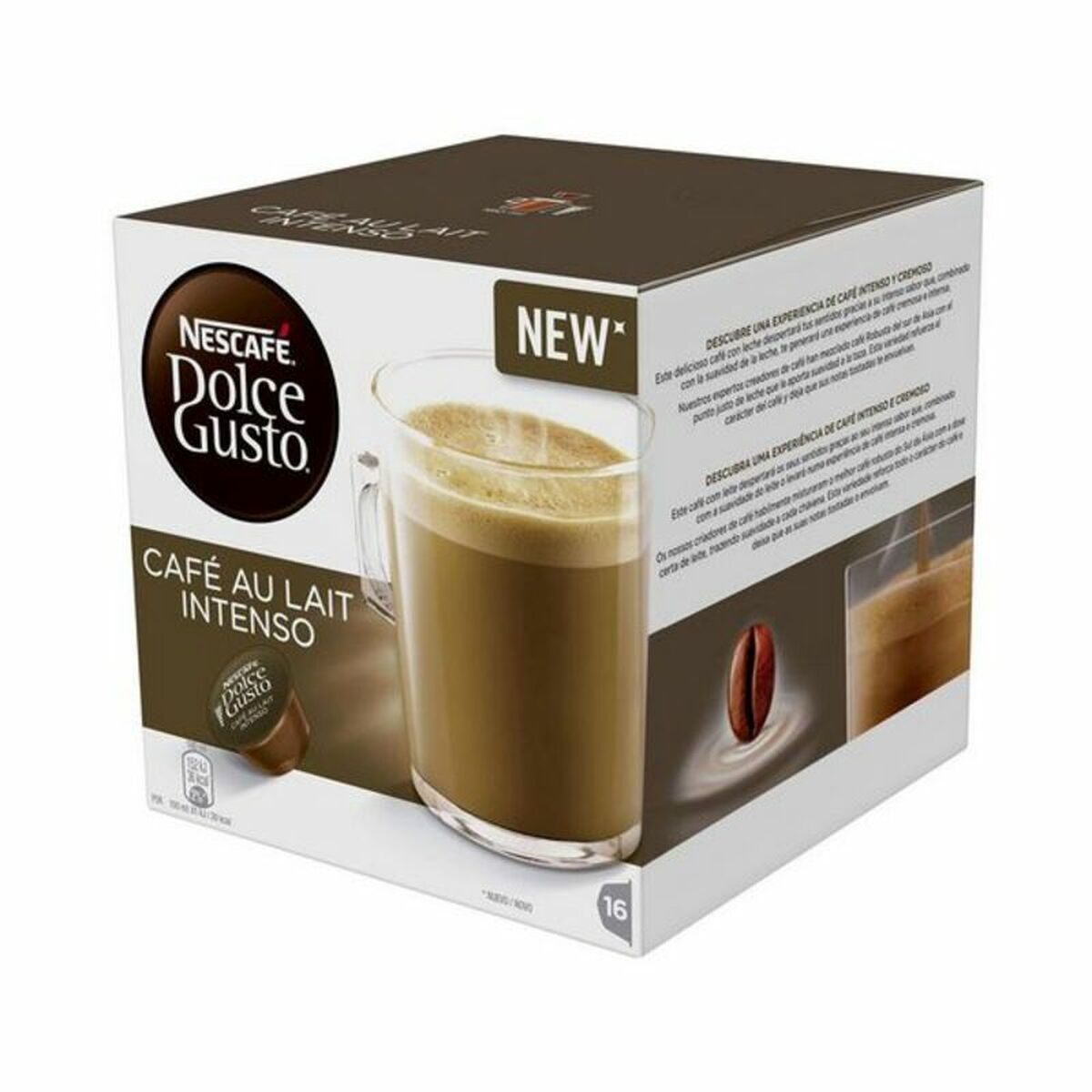 Cápsulas de café Nescafé Dolce Gusto 48116 Café Au Lait Intenso (16 uds)