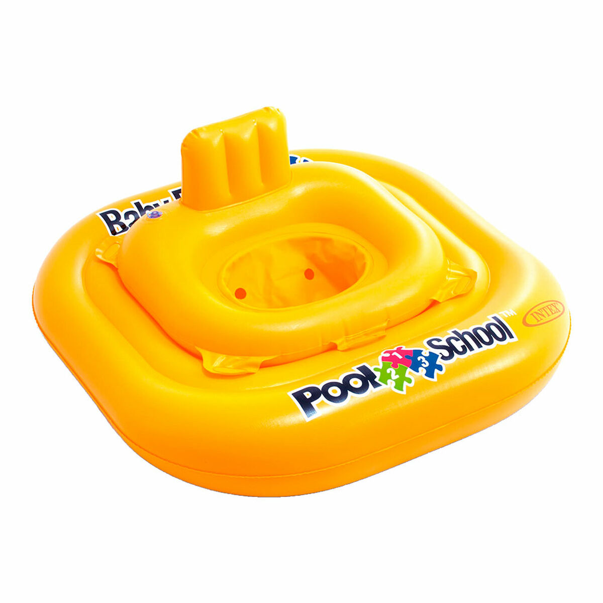 Flutuador para bebé Intex Step Amarelo 79 x 23 x 79 cm
