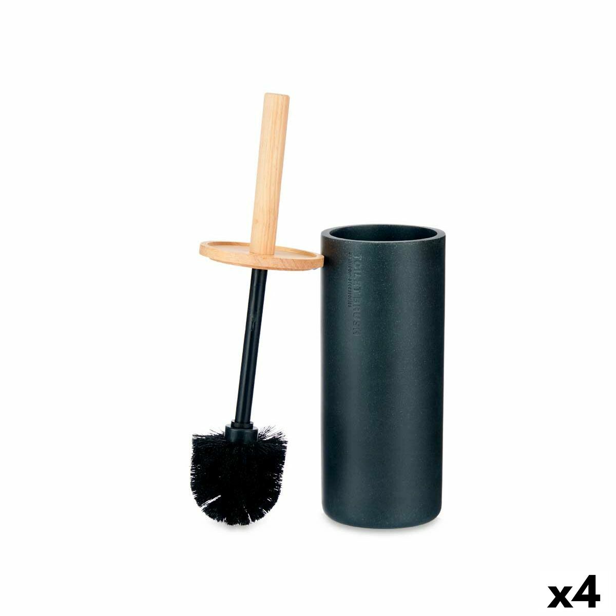 Piaçaba Berilo Preto Madeira Resina 10,2 x 38 x 10,2 cm (4 Unidades)