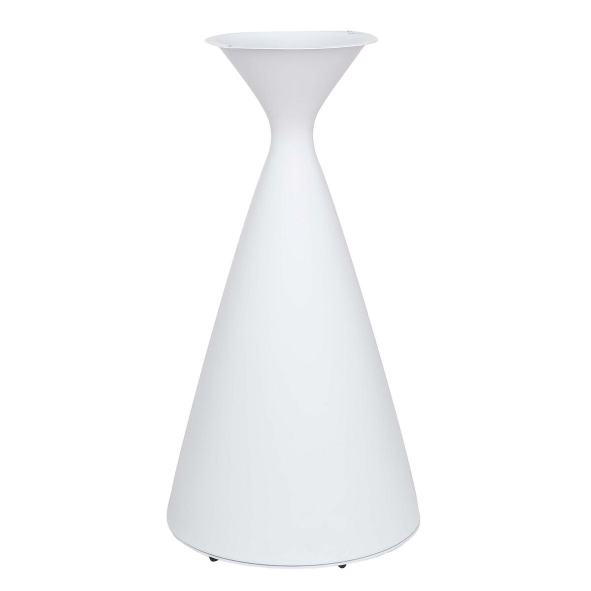 Base Nadia Mesa Alumínio Branco 56 x 56 x 110 cm