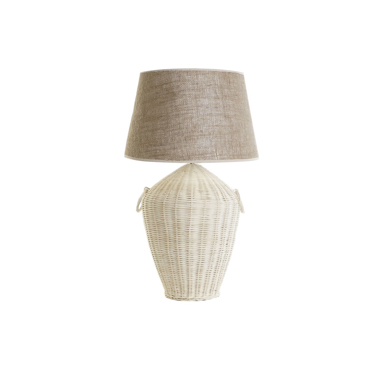 Lâmpada de mesa DKD Home Decor Branco Castanho 50 W 220 V 42 x 42 x 70 cm