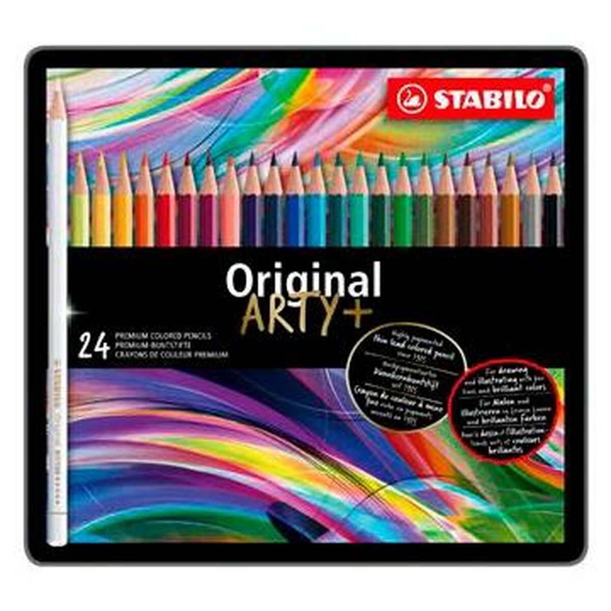 Lápis de cores Stabilo Original Multicolor 24 Peças