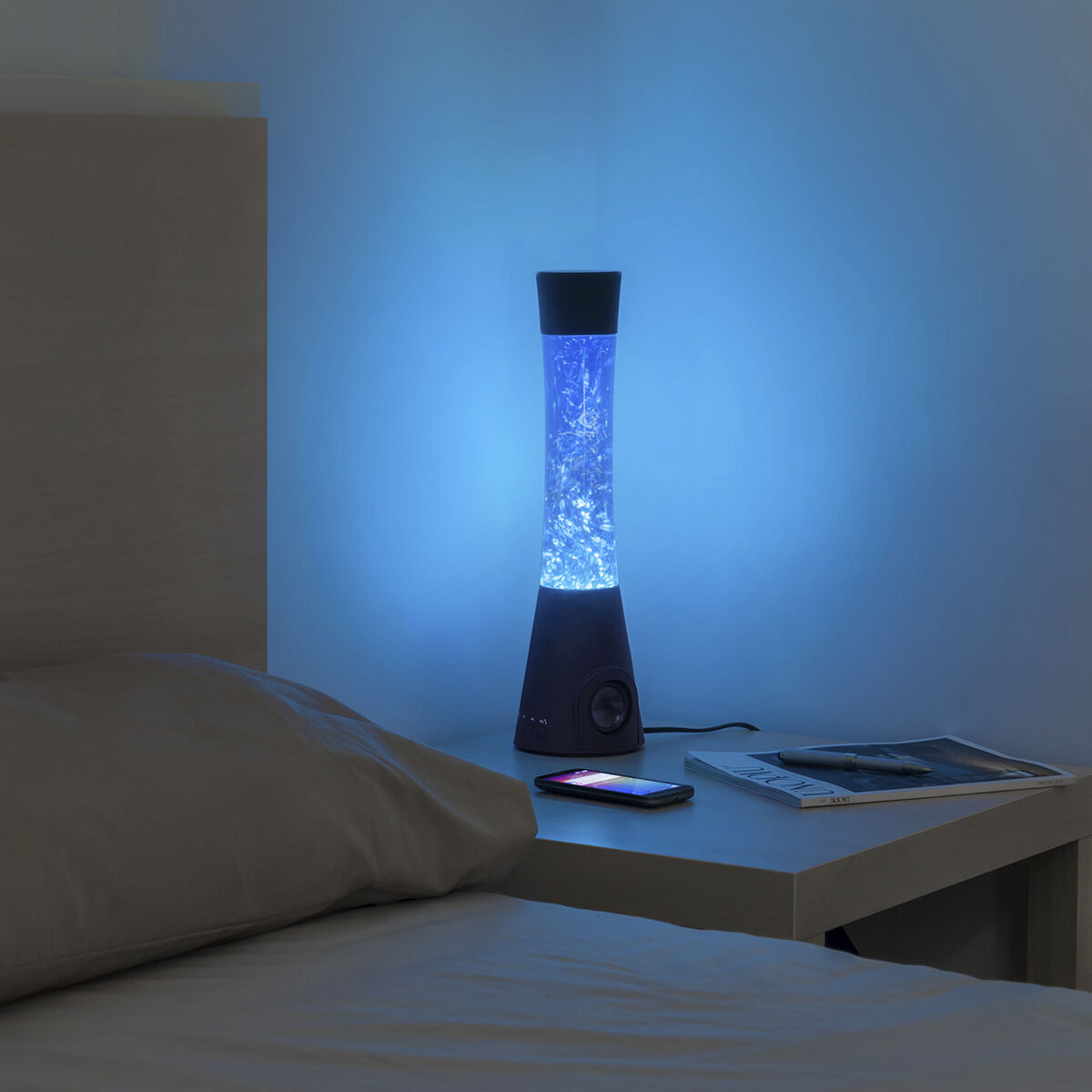 Candeeiro de Lava com Altifalante e Microfone Flow Lamp InnovaGoods
