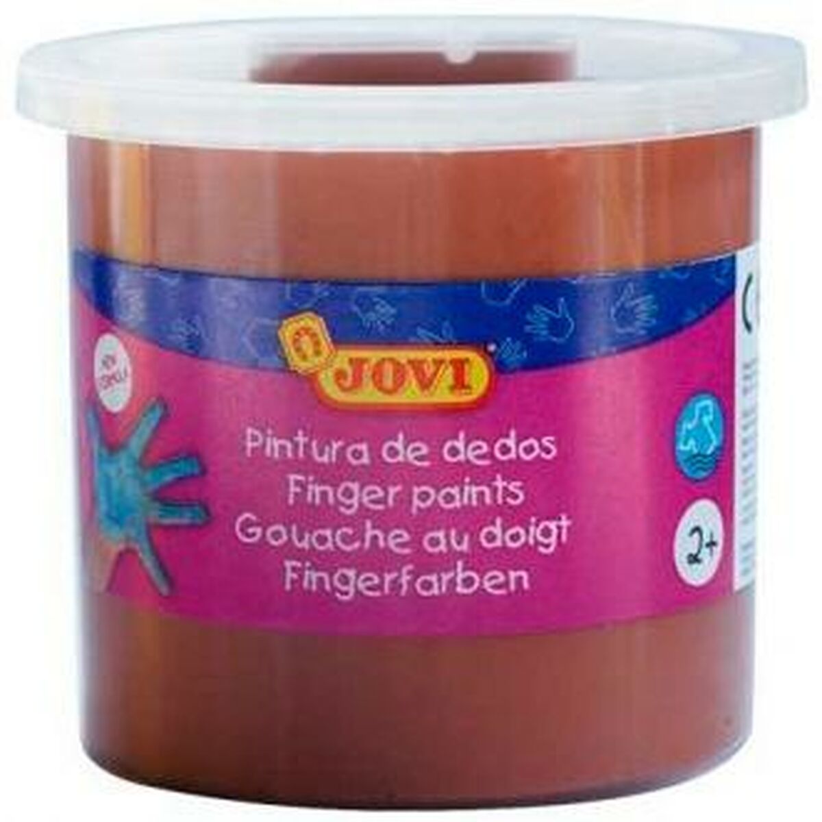 Pintura de Dedos Jovi Pintura de Dedos Castanho 5 Peças 125 ml