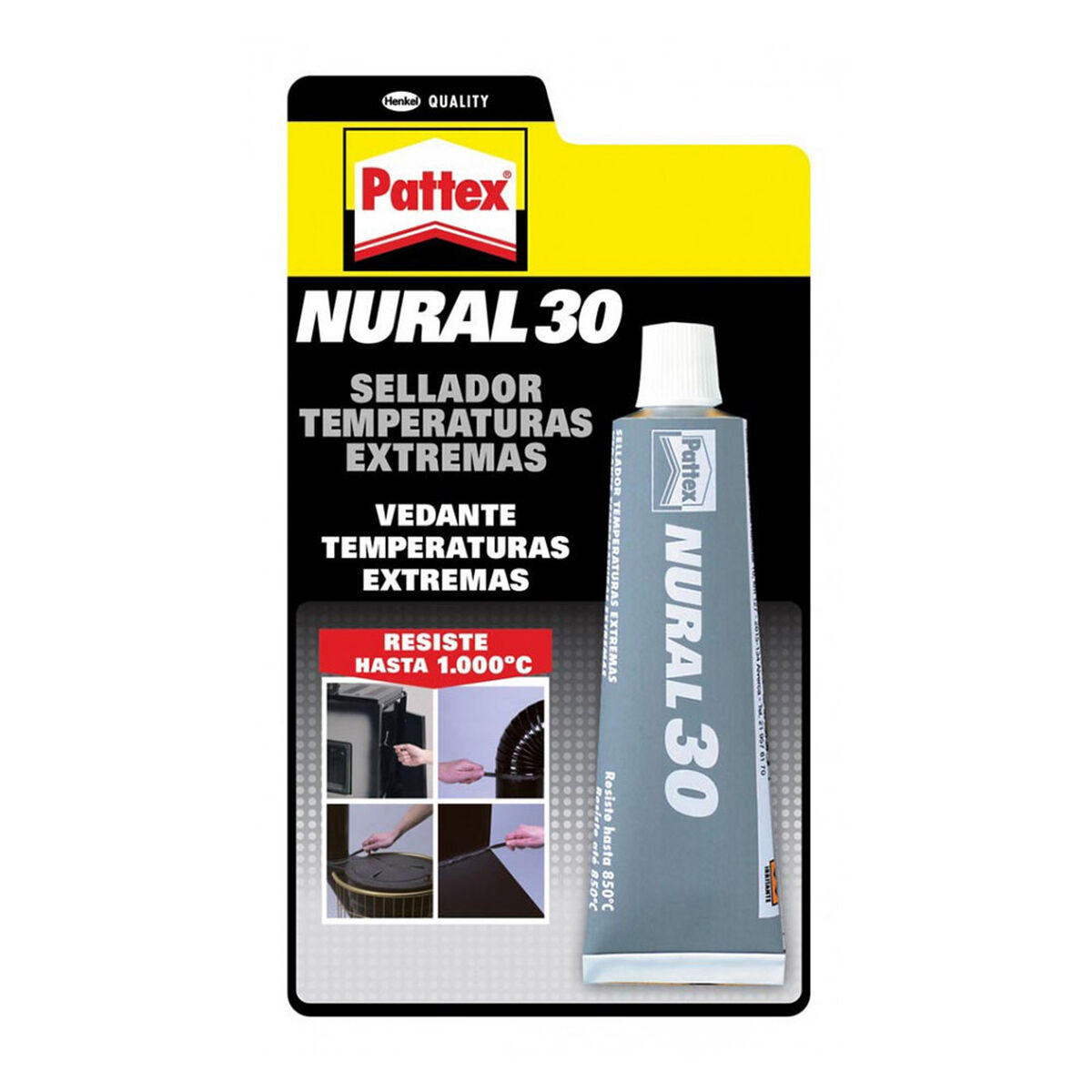 Selador Pattex Nural 30 Cinzento 150 g Adesivo Resistente a altas temperaturas