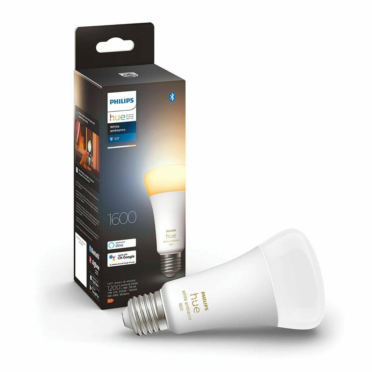 Lâmpada Inteligente Philips Pack de 1 E27 13 W E27 LED 2200K 6500 K