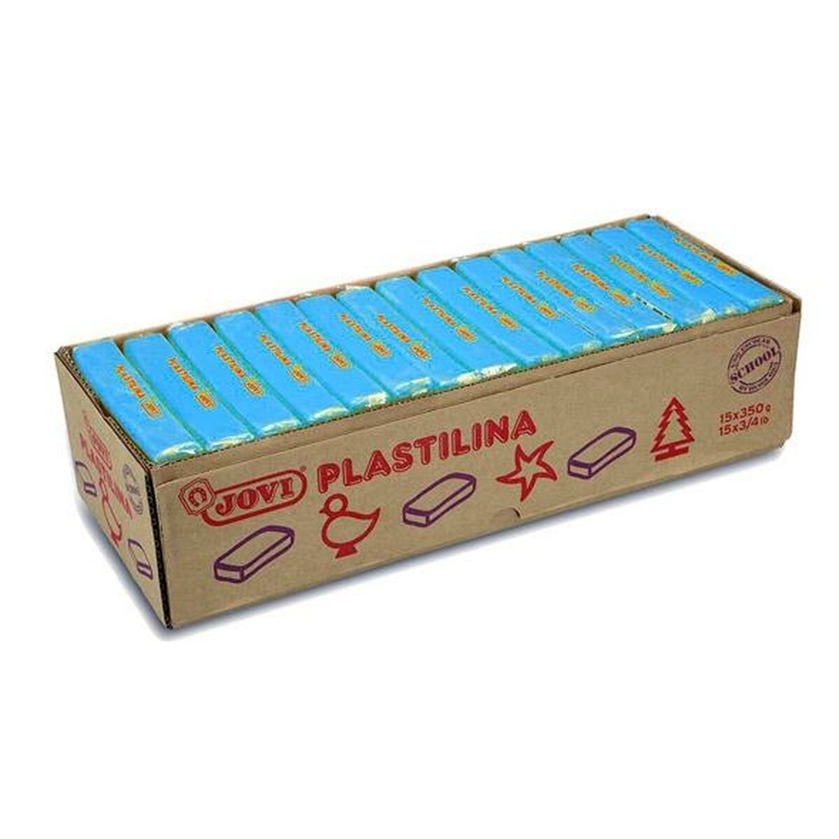 Plasticina Jovi Azul (15 Peças)