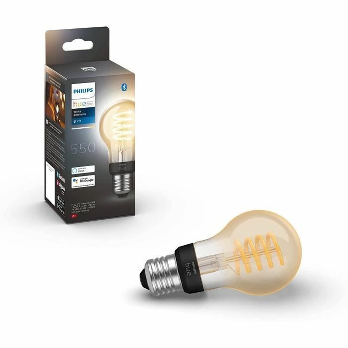 Lâmpada Inteligente Philips Bombilla inteligente A60 - E27 7 W 40 W 60 W E27 LED