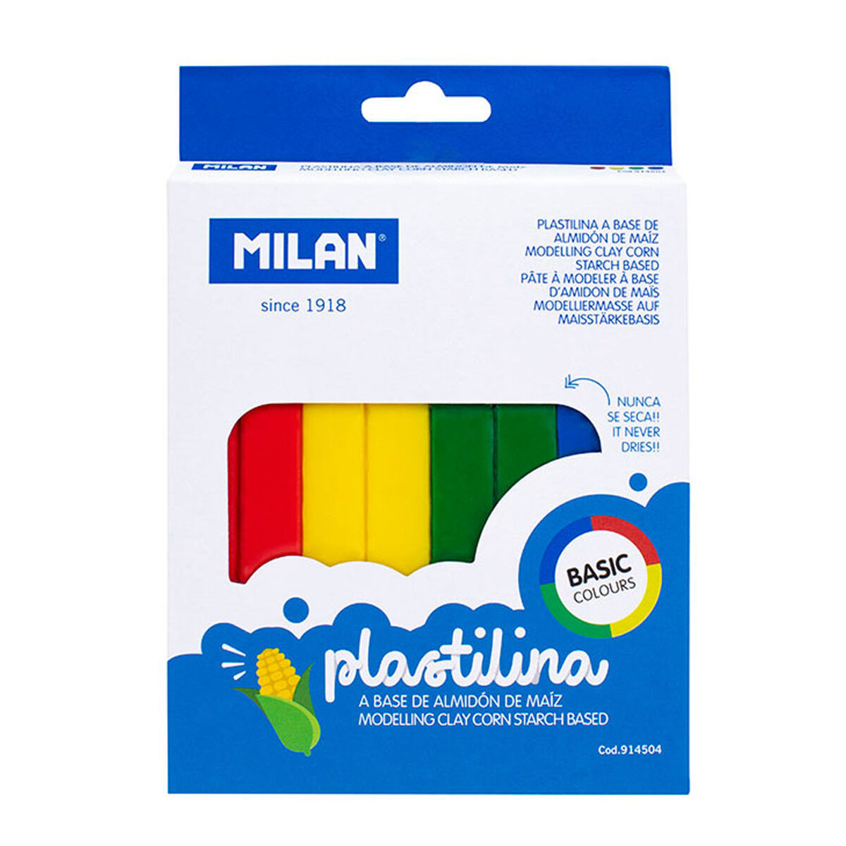 Barras de plasticina Milan 330 g (4 Peças)