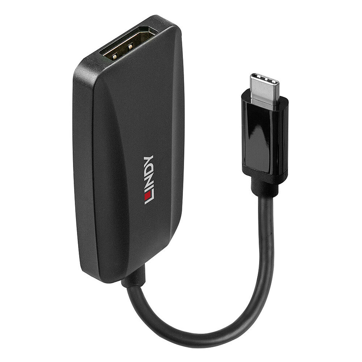 Adaptador USB C para DisplayPort LINDY 43337 Preto