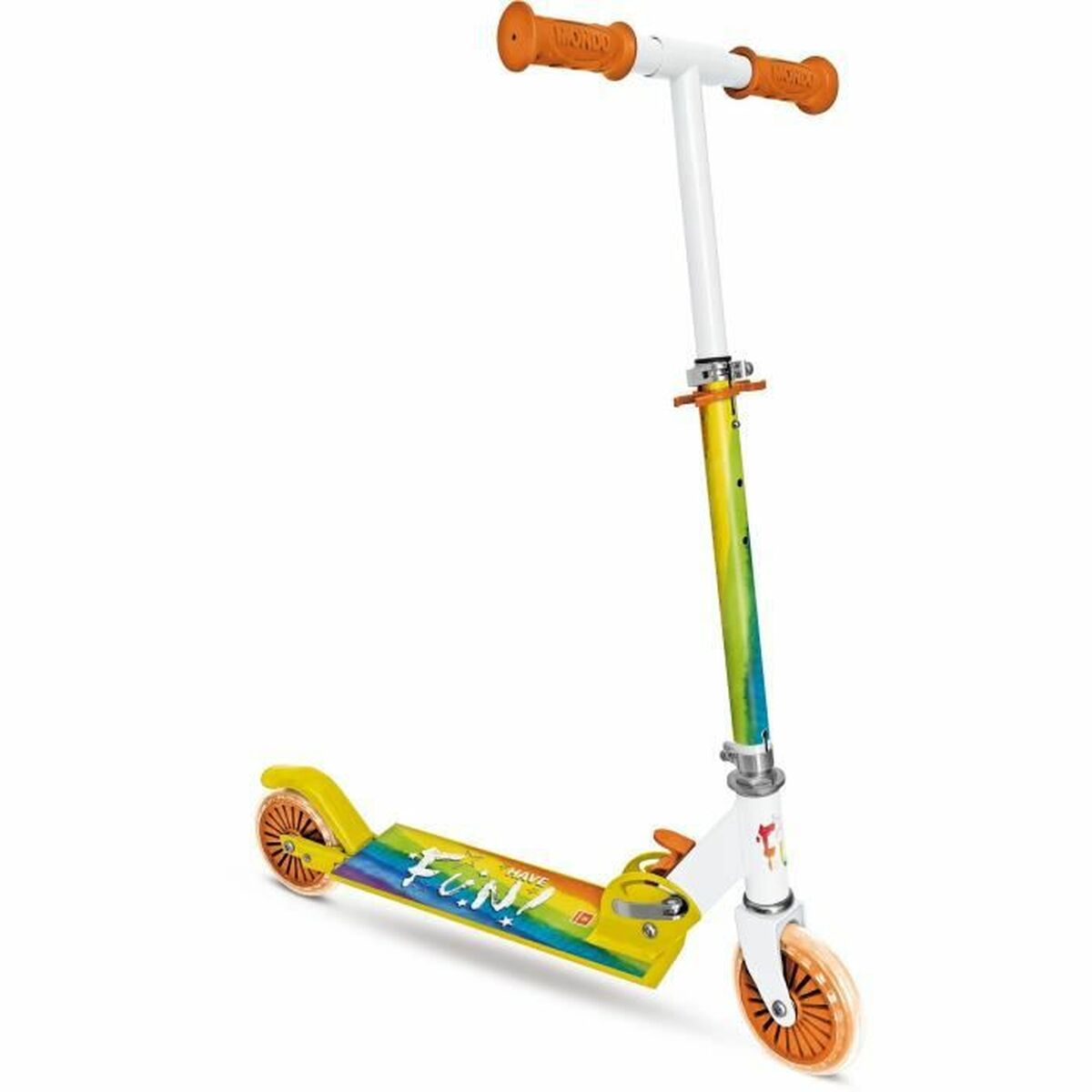 Patinete Scooter Mondo Arco-íris Dobrável 2 rodas