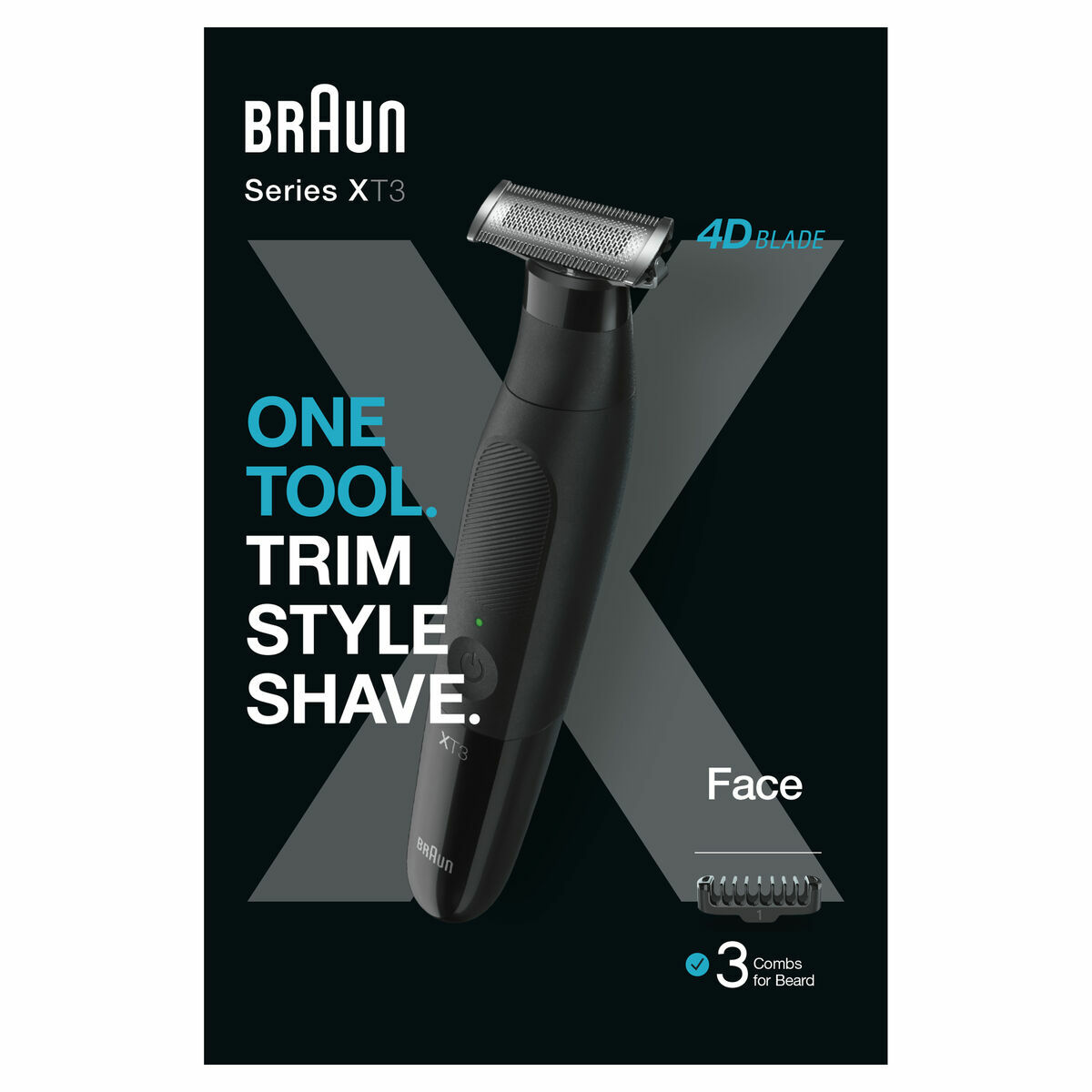 Aparador de Cabelo-Máquina de Barbear Braun (3 Unidades)