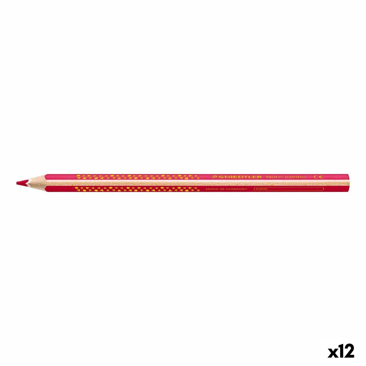 Lápis de cores Staedtler Jumbo Noris Cor de Rosa (12 Unidades)