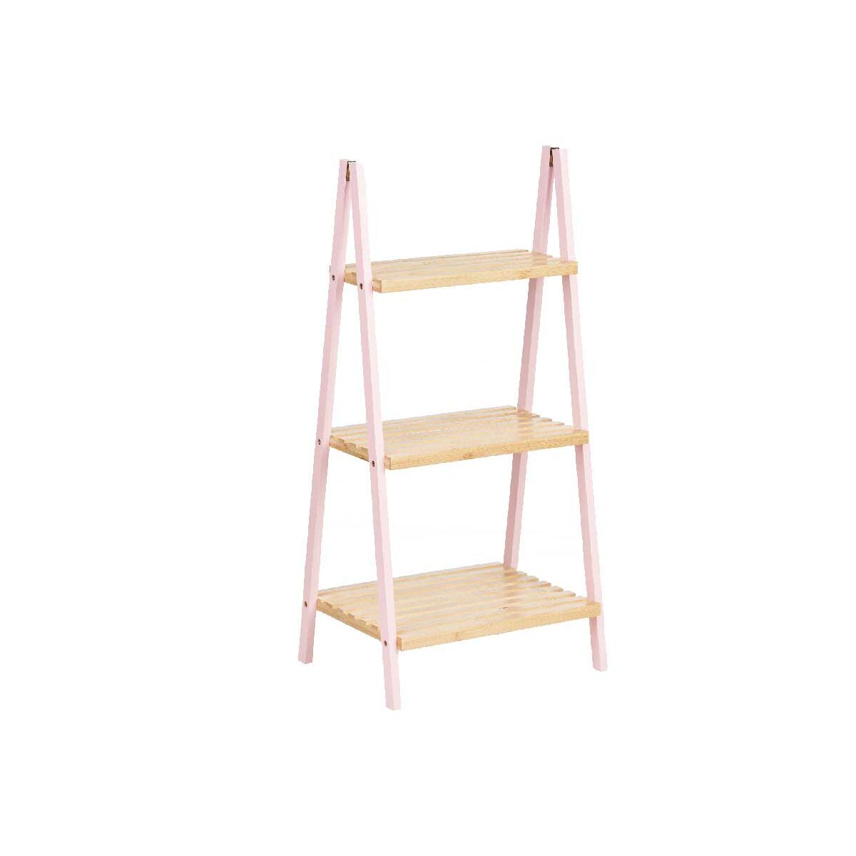 Prateleira de Casa de Banho Berilo Cor de Rosa Natural 40,3 x 81,5 x 30 cm