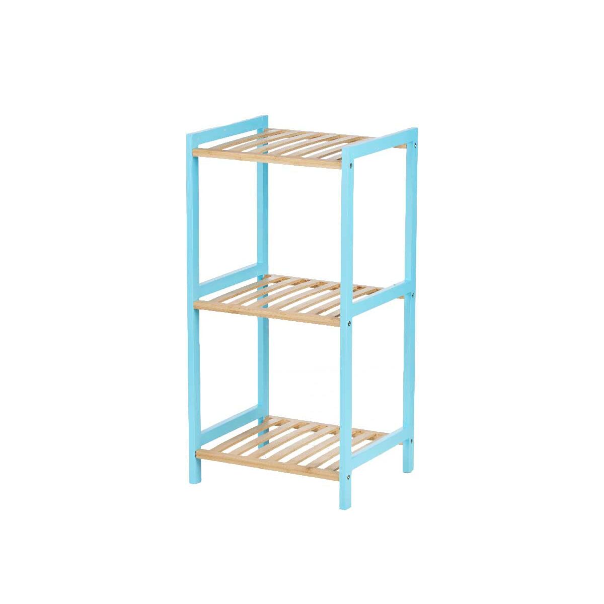 Prateleira de Casa de Banho Berilo Azul Natural 35 x 30 x 70 cm 35,2 x 70 x 30,2 cm
