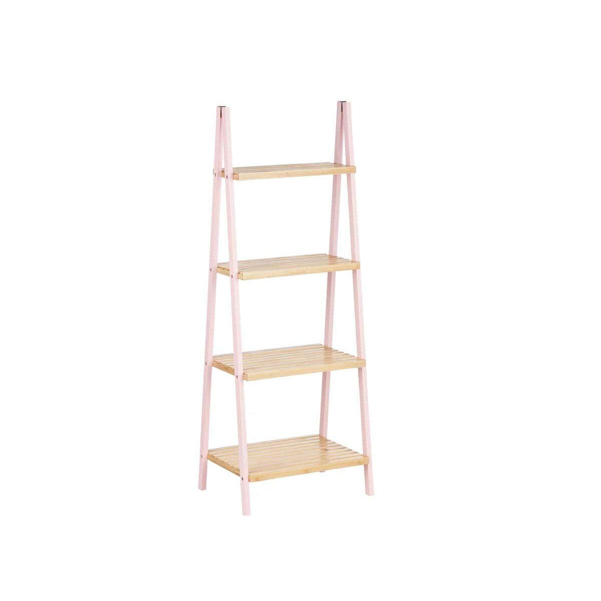 Prateleira de Casa de Banho Berilo Cor de Rosa Natural 40 x 109,3 x 30 cm