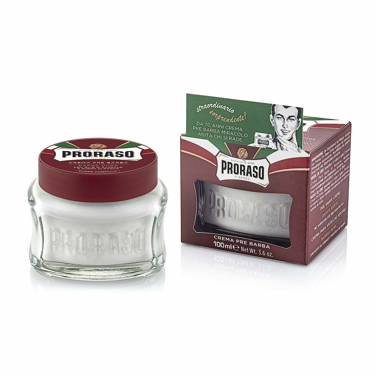 Creme antes de barbear Proraso Barbe Dure 100 ml
