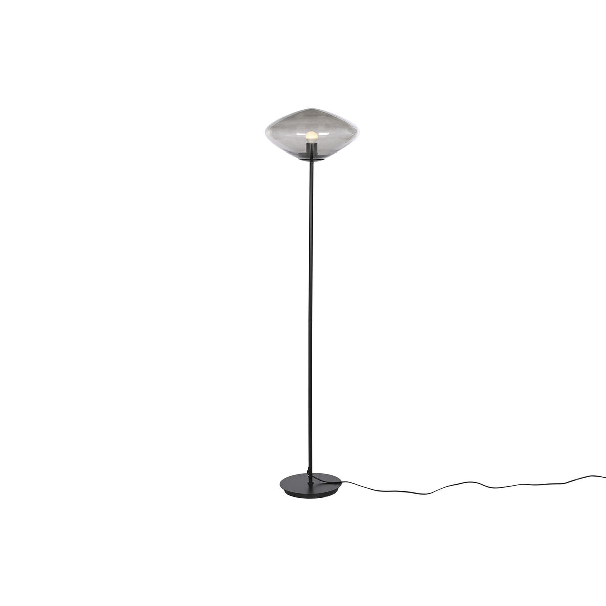 Luminária de chão Home ESPRIT Cinzento Metal Cristal 50 W 220 V 39 x 39 x 150 cm
