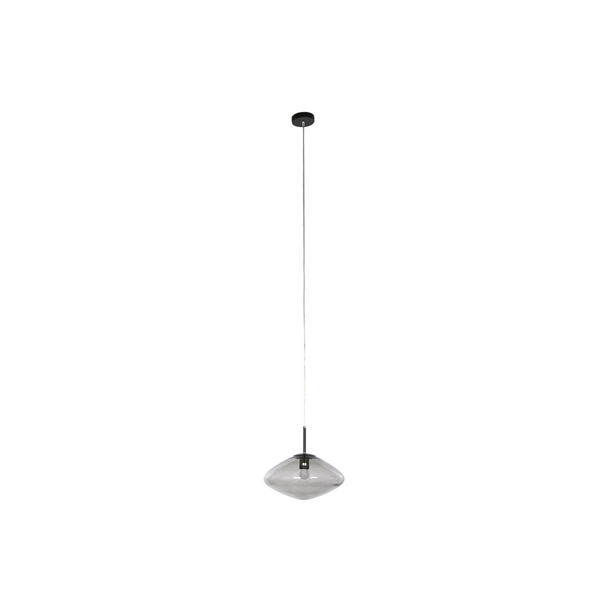 Candeeiro de teto Home ESPRIT Cinzento Cristal 50 W 36 x 36 x 20 cm