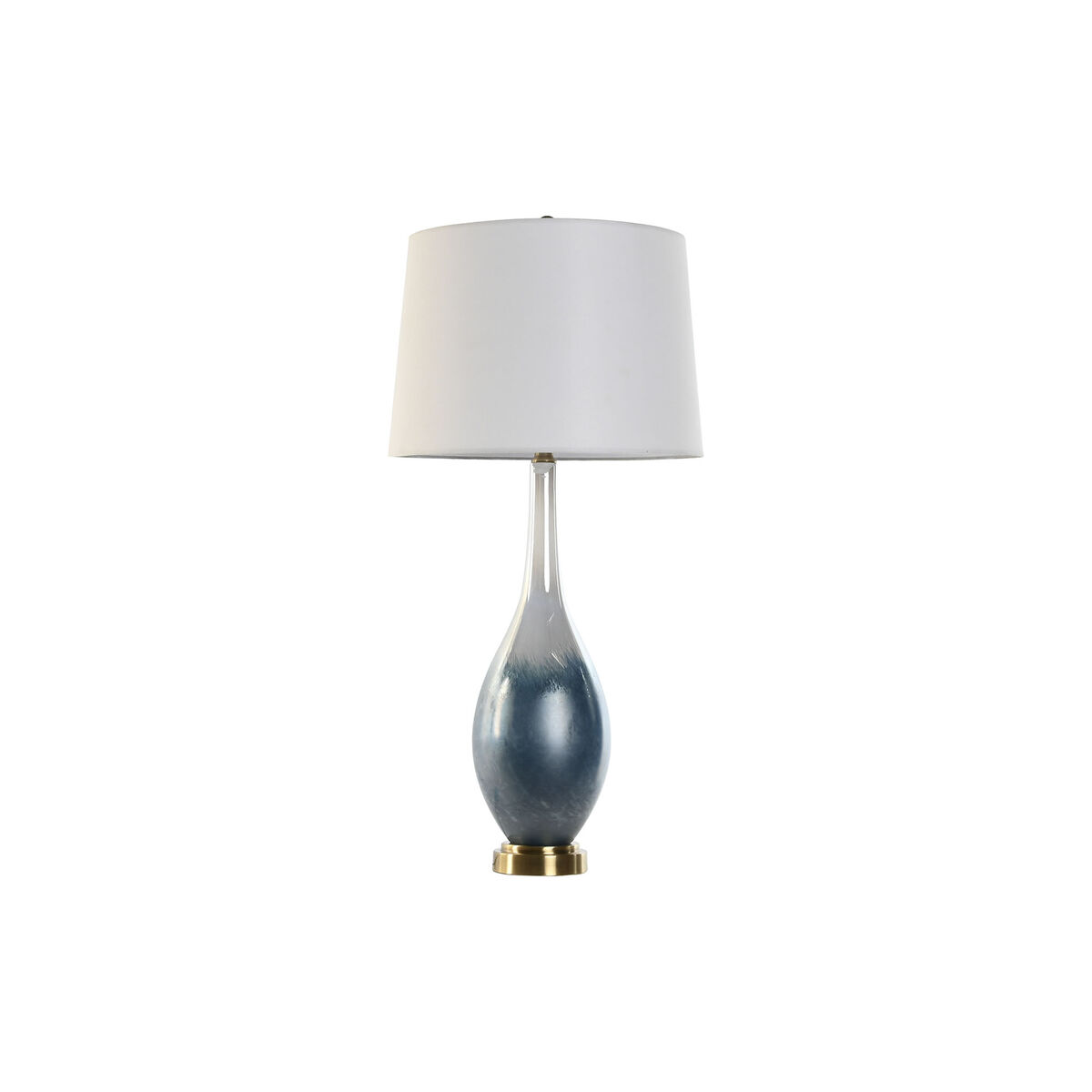 Lâmpada de mesa Home ESPRIT Azul Duas cores Cristal 50 W 220 V 40 x 40 x 84 cm