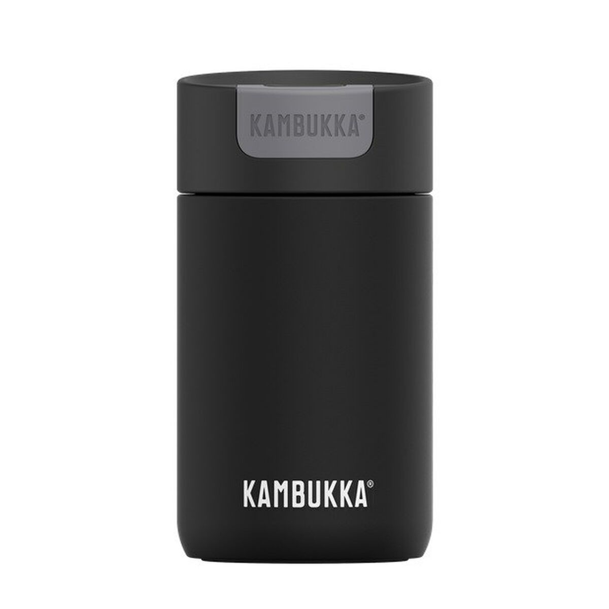 Termo Kambukka Olympus Preto Silicone Aço inoxidável 300 ml