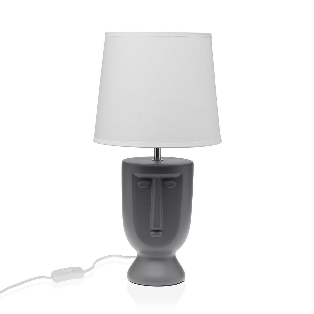 Lâmpada de mesa Versa Cinzento Cerâmica 60 W 22 x 42,8 cm