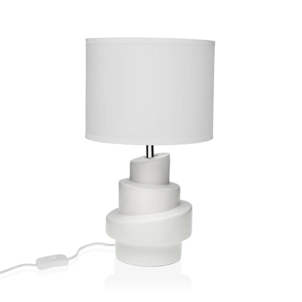 Lâmpada de mesa Versa Branco Cerâmica 20 x 35 cm