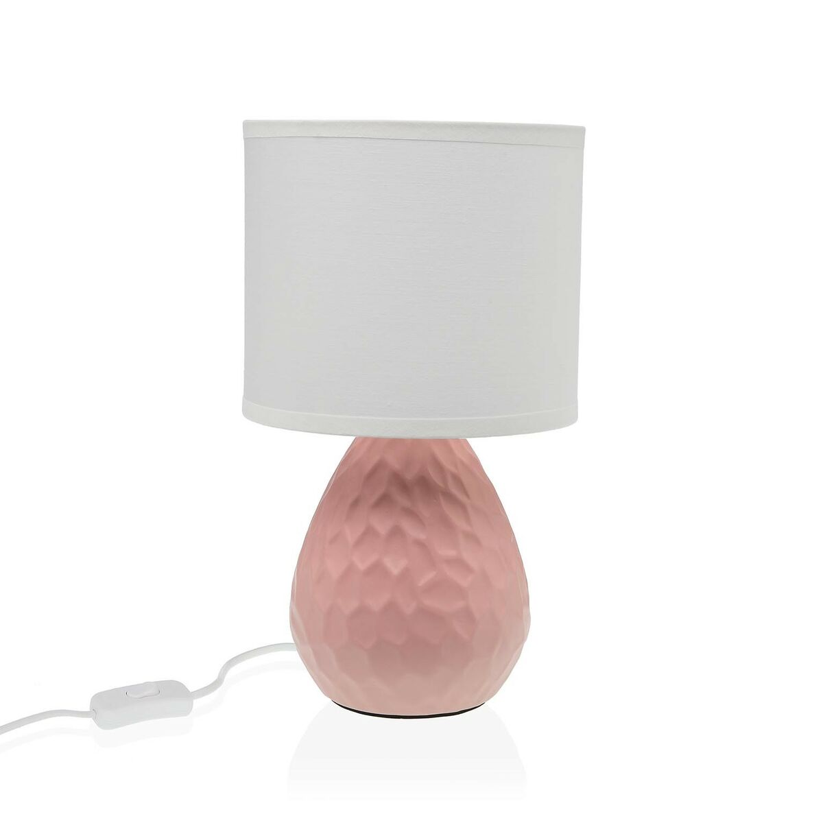 Lâmpada de mesa Versa Cor de Rosa Branco Cerâmica 40 W 15,5 x 27,5 cm